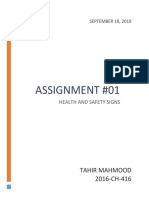 Assignment #01: Tahir Mahmood 2016-CH-416