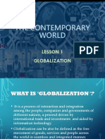 The Contemporary World: Lesson 1 Globalization