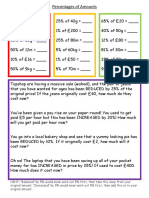 Calculating percentages of amounts