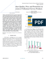 The Effect of Product Quality, Price and Promotion On The Purchase Decision of Telkomsel Service Products