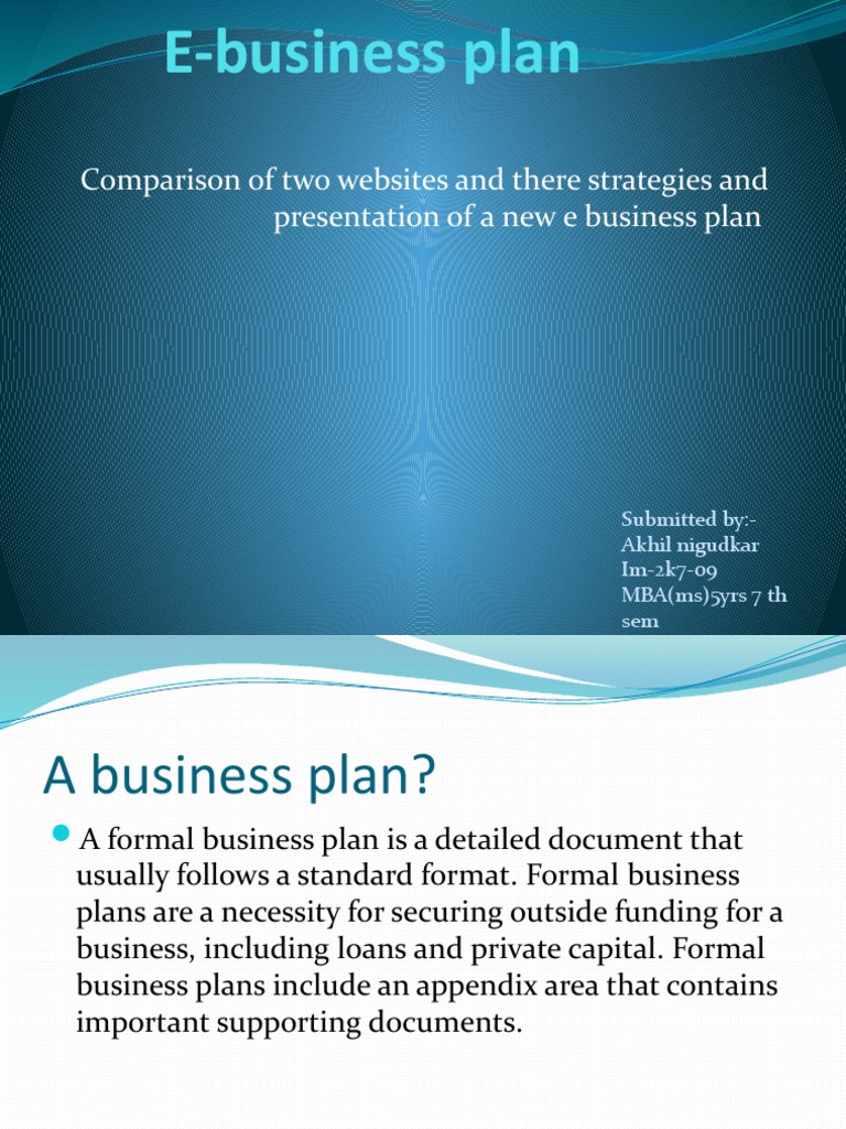 e business business plan