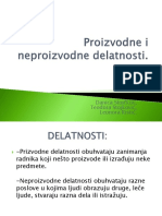 Proizvodne I Neproizvodne Delatnosti