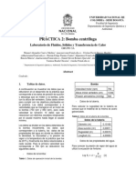 Informe 2 - Bomba Centrífuga