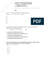 Multiple Choice Questions: K KX X X X X P