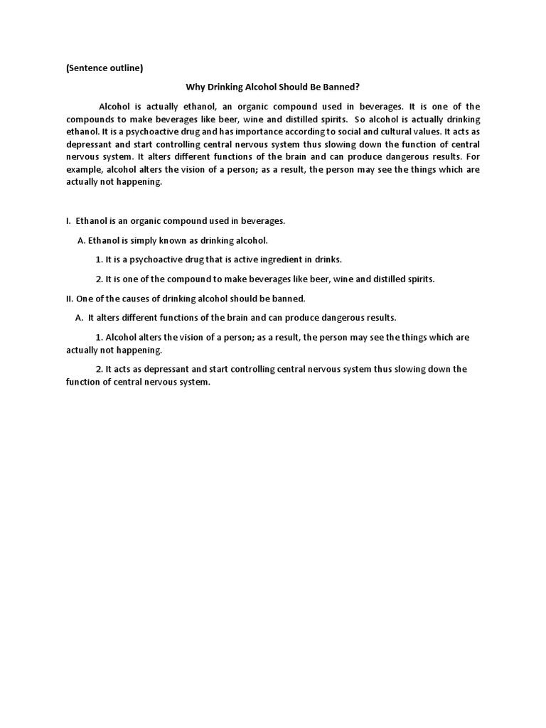 Sentence Outline | PDF