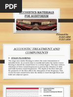 Accoustics Materials For Auditorium