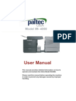 Paitec Im4000 User Manual PDF