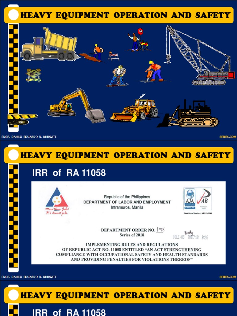 Heavy Equipt Safety Part 1 Print | PDF | Crane (Machine) | Loader ...