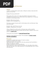 Parts of Speech Overview