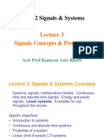 EE-232 Signals & Systems Lecture 3 Key Concepts