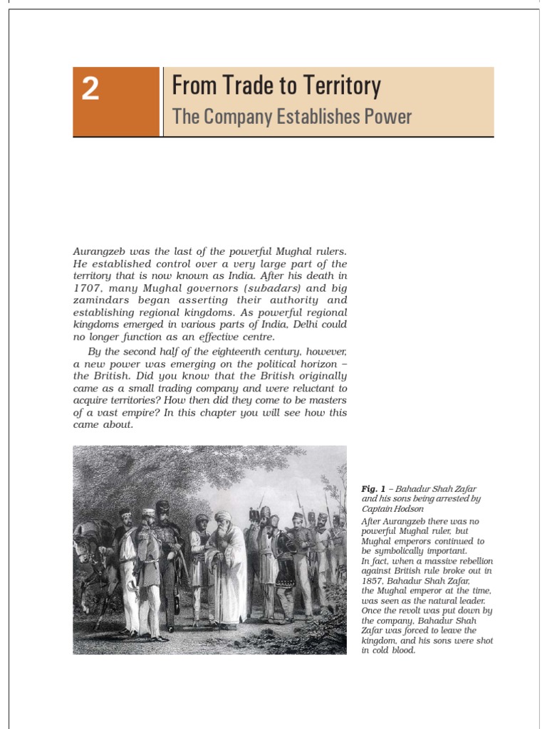History Class 8 Ncert PDF East India Company