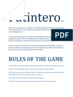 Patintero: Rules of The Game