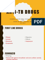 Anti-Tb Drugs: Moderator-Dr - Sheik Mohammed Raja M - D Chief DR - Senthamaraimd., M5 Unit
