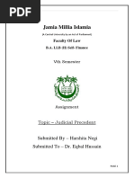 Jamia Millia Islamia: Submitted by - Harshita Negi Submitted To - Dr. Eqbal Hussain