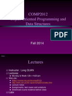 COMP2012 Object-Oriented Programming and Data Structures: Fall 2014