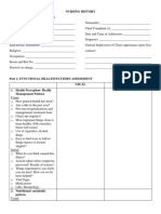 Nursing History Part 1. Demographic Information