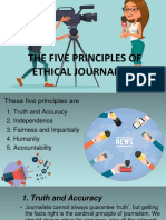The Five Principles Ethical Journalism