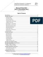 Microsoft Word 2013 Lesson 2 PDF