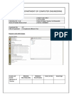 Department of Computer Engineering: Program Code With Output