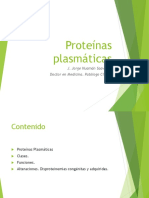 Proteínas plasmáticas: funciones y alteraciones