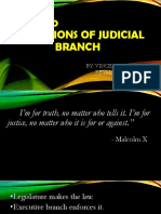 Function of Judicial Branch