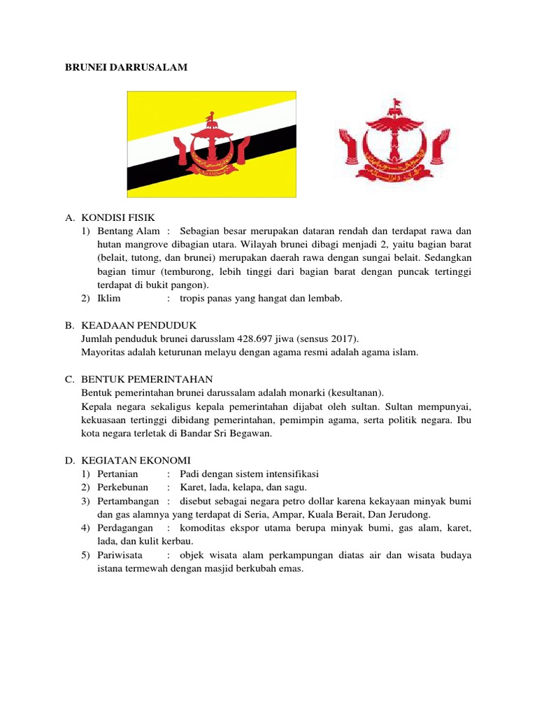 Brunei Darrusalam Pdf