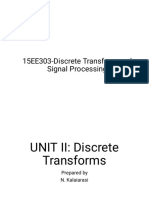 15EE303-Discrete Transform and Signal Processing