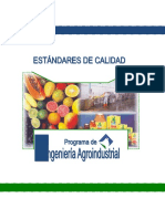 Estándares Programa Ingeniería Agroindustrial PDF