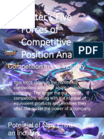 Porter's Five Forces of Competitive Position Analysis