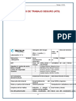 Análisis de trabajo seguro para conminución de minerales