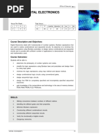 Digital Electronics: Course Description and Objectives