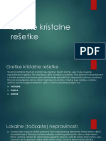 4 - Greške Kristalne Rešetke