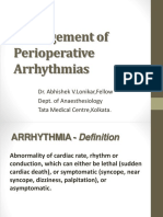 Management of Perioperative Arrhythmias