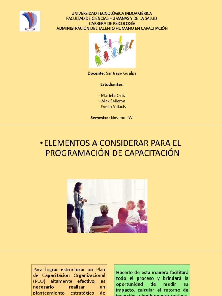 Exposicion Plan de Capacitacion | PDF | Planificación | Evaluación