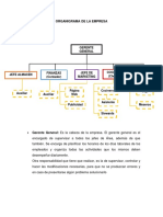 Ejemplo de Organigrama de Una Empresa