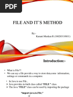 File and It'S Method: By:-Kanani Muskan R (180283116011)