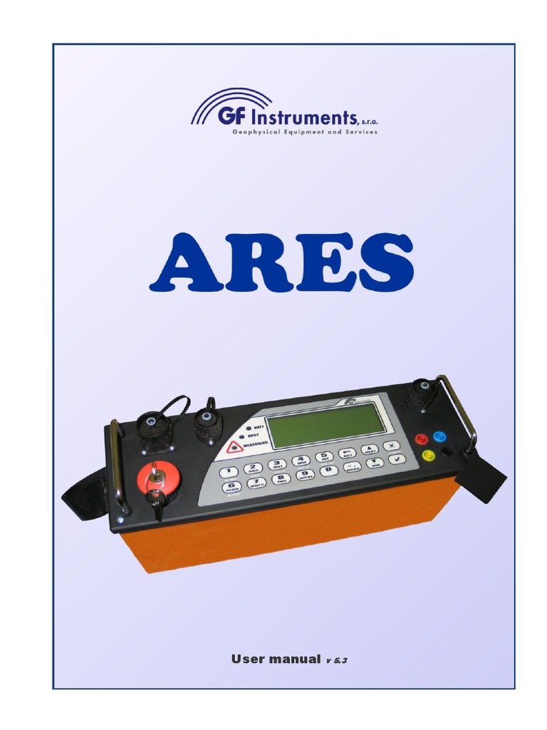 ARES User Manual v5.3 Guide | PDF | Power Supply | Cartesian Coordinate ...