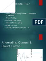 Passive Components: Capacitors & Resistors