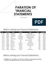 Preparation of Financial Statements 