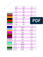 Colores y Semana en Ingles
