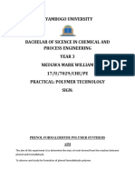 Kyambogo University: Phenol Formaldehyde Polymer Synthesis AIM