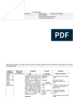 Planificación Partes Del Cuerpo 0