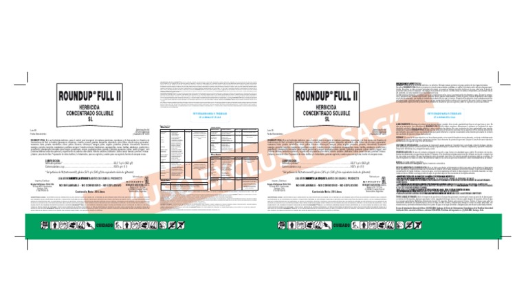 Roundup Full II Etiqueta PDF | PDF | Horticultura y jardinería | Plantas