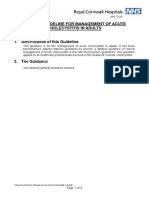 Clinical Guideline For Management of Acute Cholecystitis in Adults