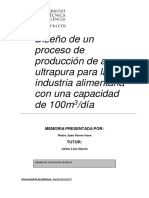 FERRER - Diseño de Un Proceso de Producción de Agua Ultrapura para La Industria Alimentaria Con U...