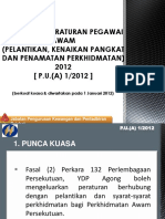 PUA 1 2012 Pelantikan, Kenaikan PGKT DN Penamatan Perkhidmatan Lin PDF