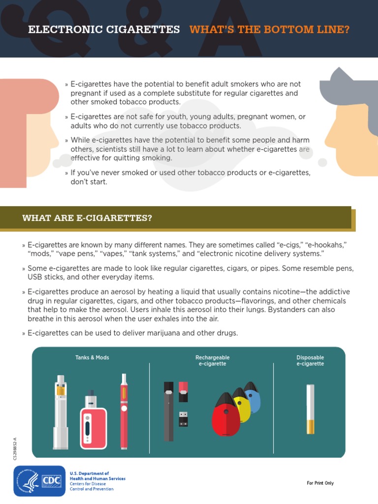 Electronic Cigarettes Infographic Pdf Electronic Cigarette