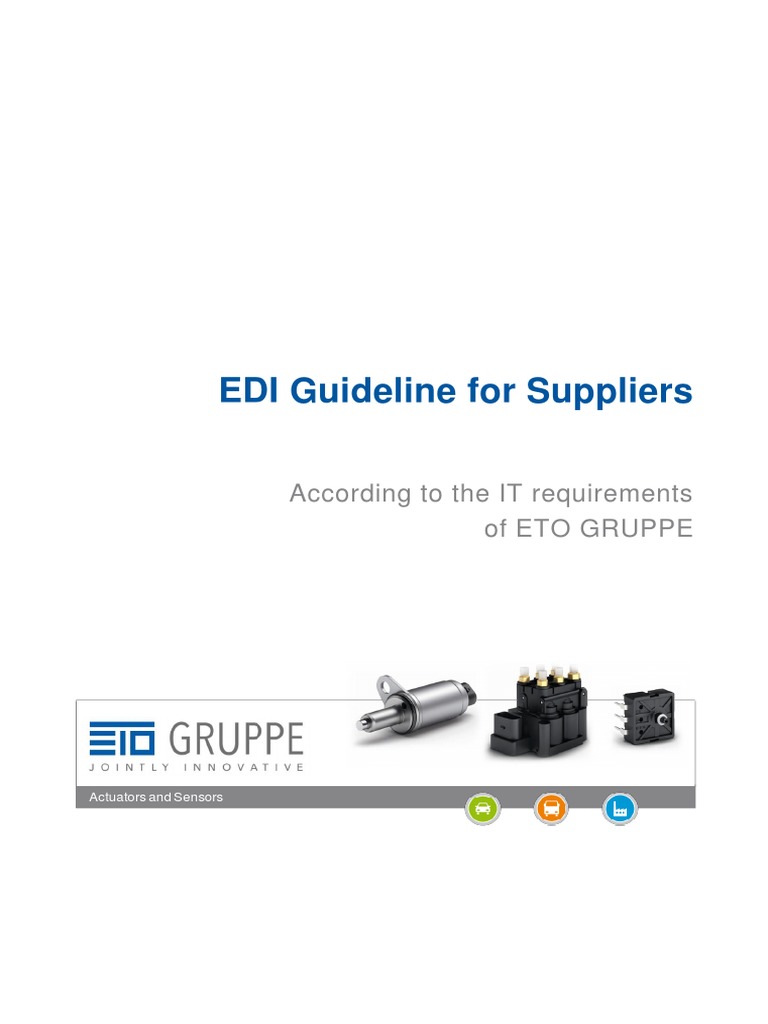 EDI Supplier Guidelines for ETO | PDF | Electronic Data Interchange ...