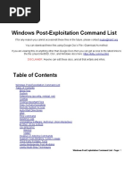 Windows Post-Exploitation Command List: Disclaimer