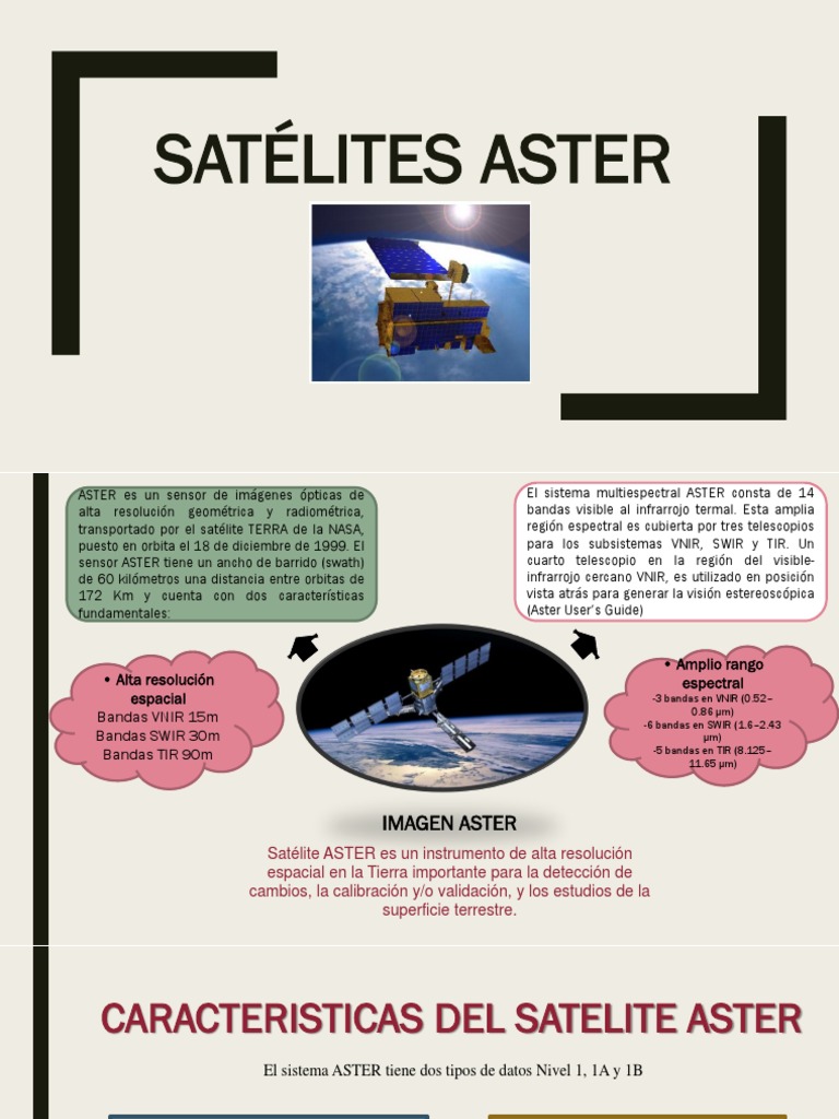 Sensor ASTER: Características y Aplicaciones | PDF | Naturaleza ...